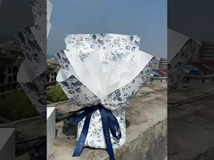 ورق التغليف الفني للزهور الرايترو، باقة من الزهور الطازجة، ورق التغليف المقاوم للماء الشعبية، الزهور