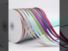 2 سم شريط هدية خضراء صندوق التعبئة شريط كعكة الزهور BESTWISHES شريط هدية طابع ساخن