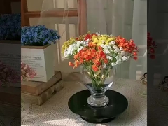 كتابة يدوية من السماء المنجمة الصغيرة، ألوان الربيع، النجوم المنجمة، الزهور المحاكاة، الزهور المزيفة، Artificia