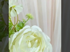 باقة وردة محاكاة، زهرة حرير، زهرة بلاستيكية، زهرة مزيفة، ديكورات غرفة المعيشة ذات فرع واحد