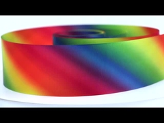 شرائط Meisida نقل الحرارة الطباعة خيط الحزام منحدر لون قوس قزح شريط البوليستر المخصصة