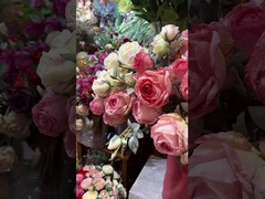 محاكاة الوردة طاولة طعام زهرية مزيفة، طاولة القهوة الزخرفة بوكيت، شعور الراقية، المتفحمة