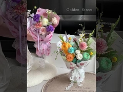 مهرجان الزهور نسيج الأوراق ورق التعبئة