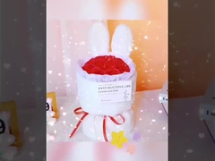 أزهار مهرجان تشيشي، هدية عيد الأم، أذنين أرنب لطيفة، أزهار اصطناعية