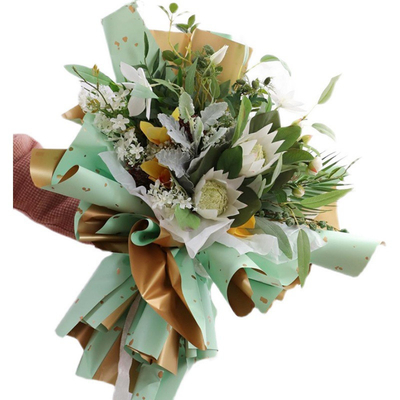 شراء ورق تغليف زهور فاخر 70gsm مع 58 * 58 على الأقل أو حجم مخصص online manufacture