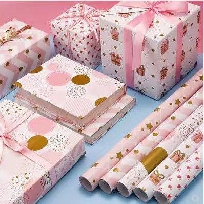 شراء 50 سم * 70 سم لفة ورق تغليف الهدايا غير اللامعة لصديق online manufacture