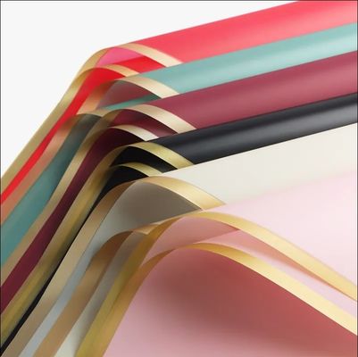 شراء ورق تغليف الزهور الذهبية المقاومة للماء ورق تغليف بوكيتات الزهور الكورية مات فليم تصنيع عبر الإنترنت