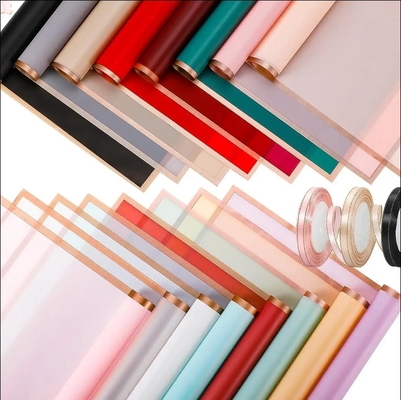 شراء ورق تغليف زهور BOPP المقاوم للماء 58 * 58 سم للتغليف الكوري للزهور online manufacture
