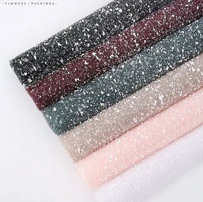 سعر جيد ورق تغليف شبكة ثلجية ذات تصميم فخم بألوان مشرقة لتعبئة الزهور الانترنت