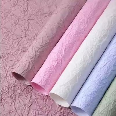 شراء ورق لف الزهور في نسيج الحجر لتغليف باقة الزهور المستدامة online manufacture