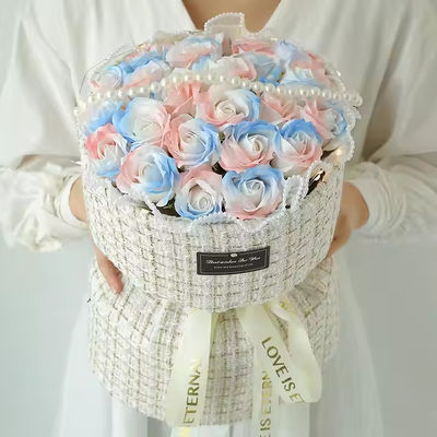 شراء بيع ساخن وصول جديد الرغوة الاصطناعية أبدية أزهار الصابون باقة هدية روز عيد الحب تصنيع عبر الإنترنت