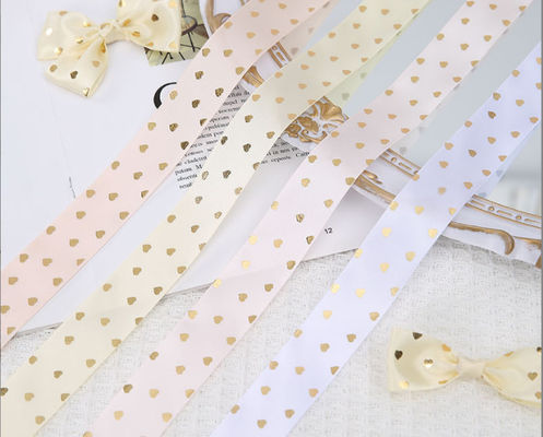 شراء 2.5 سم عيد الحب الشريط الساخن المطبع الحب الشريط الزهرة بوكيت هدية التعبئة الشريط متجر الزهور المحمول تصنيع عبر الإنترنت