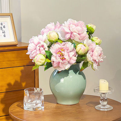 شراء الزهور الاصطناعية الراقية والزهور الاصطناعية للزهور، الزهور الزخرفية للقاعة المعيشة على الطراز الصيني، الزهور المرتبة على طاولة الطعام، باقة الزهور الاصطناعية للزهور تصنيع عبر الإنترنت