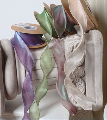 شراء مادة DIY المصنوعة يدوياً الشريط الأسود القوس والحرير المصنوع من قبل الإنسان الخيط ذيل السمك لعباءة باقة الزهور الطازجة تصنيع عبر الإنترنت