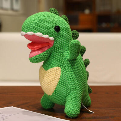 شراء OEM ODM لعبة خيط مخصصة بالجملة Amigurumi الدب Teddy الديناصور الدمية الملونة دمية الطفل الكروشية حيواني ملئ اللعب تصنيع عبر الإنترنت