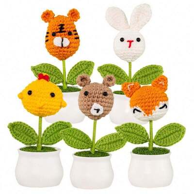 شراء الحيوانات المملوءة بالخيوط اللطيفة الدمى الكرتونية اللطيفة Amigurumi الألعاب DIY الخياطة والنسيج الألعاب تصنيع عبر الإنترنت