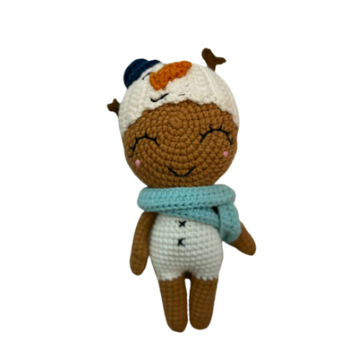 شراء دمية الكروشيه العصرية Amigurumi المجموعة المصنوعة يدويًا مجموعة ألعاب صغيرة ملونة محشوة بـ Peg Baiana Doll للبنات تصنيع عبر الإنترنت