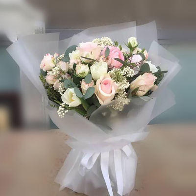 سعر جيد شبه شفافة OPP 60cmX20m بائع الزهور ورق التغليف لفة فيلم للزينة الانترنت