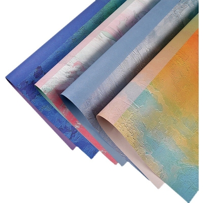 سعر جيد 70gsm على الأقل ورق تغليف بائع الزهور CMYK مطبوعة الانترنت