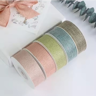 سعر جيد بوليستر تحفيز التعبئة الشريط تصميم خيزران المفصل وجه مزدوج النسيج Grosgrain للحرف اليدوية الانترنت