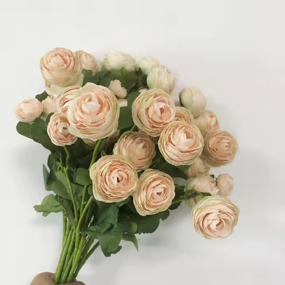 سعر جيد البيونات الاصطناعية المفتوحة الخوخ Ranunculus البيونة الحريرية الزهور باقة الانترنت
