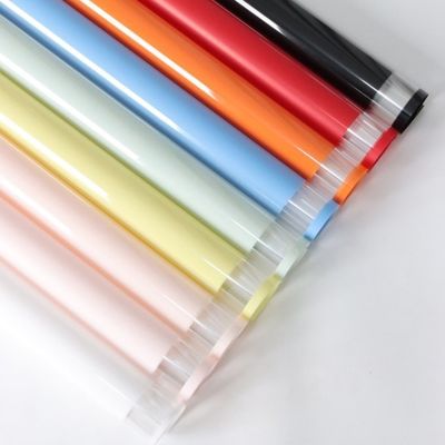 سعر جيد إطار شفافة إطار بسيط opp مضاد للماء ورق تغليف الزهور على الطراز الكوري، باقة متجر الزهور، الورق لف الفن الزهري الانترنت