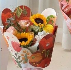 سعر جيد ورق لف الزهور، ورق الكرافت لغة الزهور الصيفية الانترنت