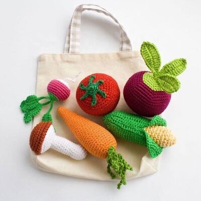 سعر جيد Amigurumi Baby Play Cute Vegetable Crochet Handmade Baby Toys الانترنت