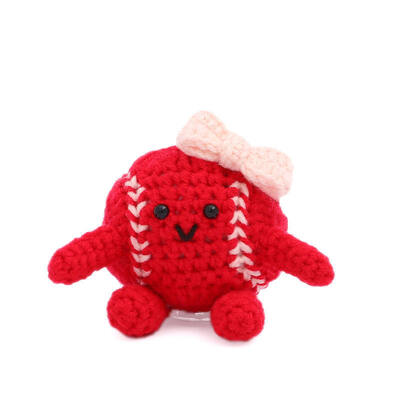 سعر جيد بيع بالجملة الساخنة الرياضة البيسبول اليدوية الكروشيت Amigurumi الدمى للزينة الزينة الهدايا العطلة الانترنت