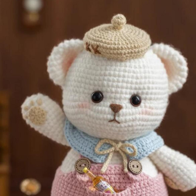 سعر جيد مصنوعة يدويا Amigurumi لعبة مملوءة العصا دمية الكروشيه للفتيات والفتيان الأطفال الأطفال الأطفال الحيوانات المملوءة OEM مصنوعة في فيتنام الانترنت