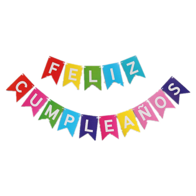 سعر جيد طبعت فيليز Cumpleanos الطرف الديكور العناصر جارلاند ذيل السمكة السنونو الذيل العلم الانترنت